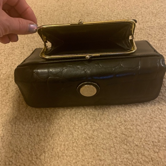 Vintage Victoria dei gra Britt black leather wallet and coin purse - Picture 3 of 4